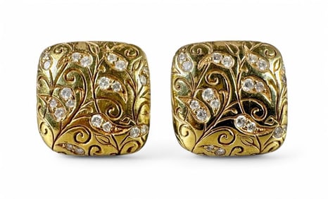 Pair of 18K SeidenGang Earrings