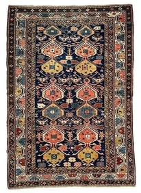 Shirvan Hand Woven Wool Carpet, 3'6" x 5'1"