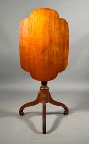 American Cherry Tilt Top Candlestand, 19thc.