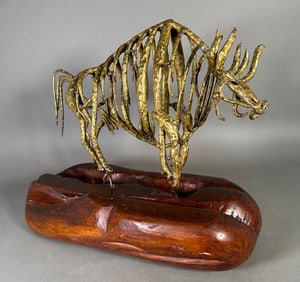 Pal Kepenyes Bronze Sculpture, Large Bull