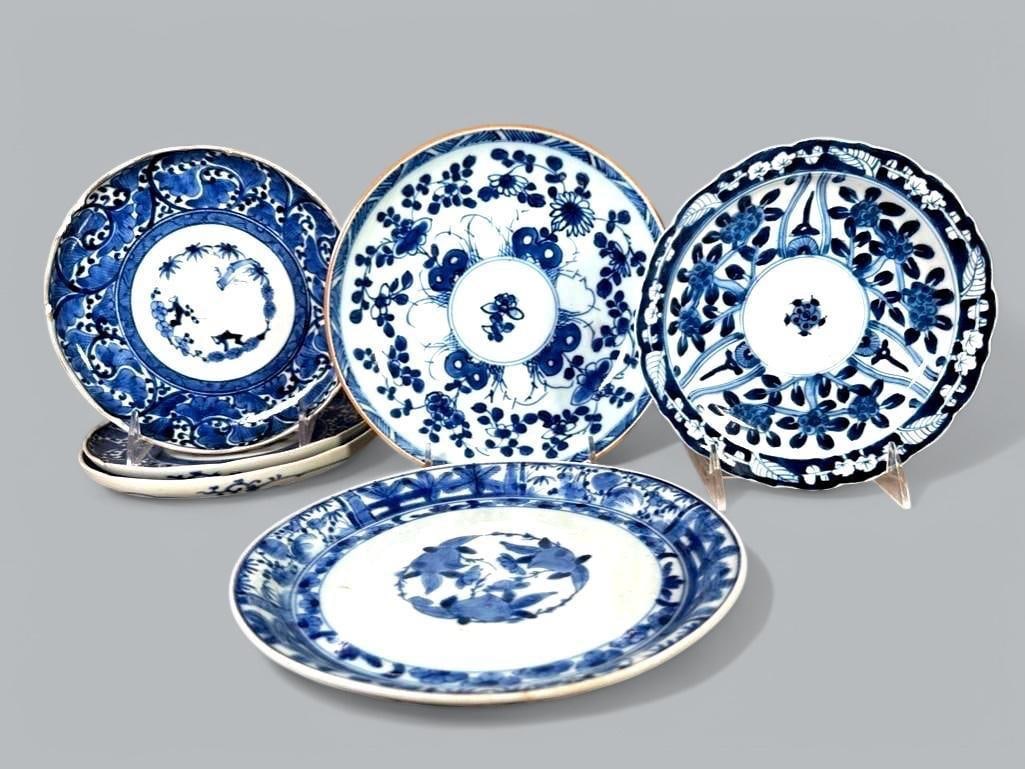 Assorted Chinese and Japanese Blue and White Dishes (1 of 10)