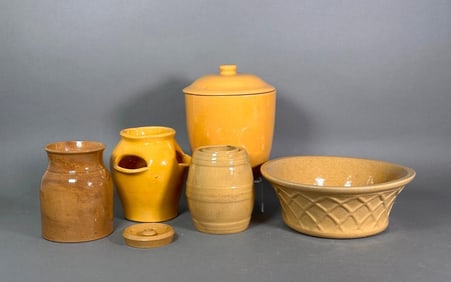 Assorted Yellow Ware Items