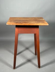 American Primitive Pine Splay Leg Table, 18thc.