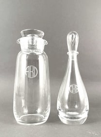 Steuben Cocktail Shaker and Decanter
