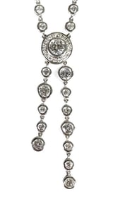 Deco Style Diamond Necklace