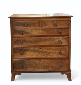 American Hepplewhite Mahogany Inlaid Chest of Drawers