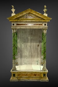 Roman Style Architectural Faux Marbre Painted Niche