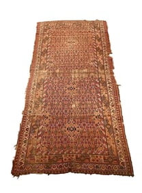 Antique Shiraz Qashqai Carpet 7'1" x 3'5"