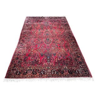 Red Sarouk Carpet 12' x 8'6"