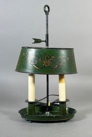 A Tole Painted Lamp