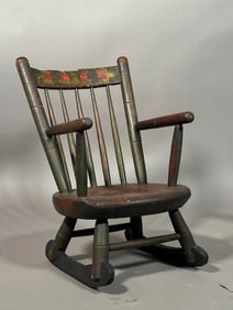 American Child's Painted Rocker
