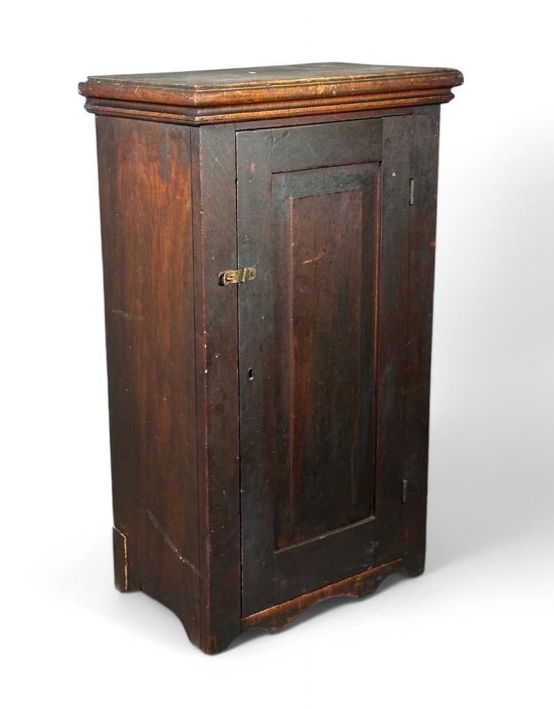 A Rustic American Pine Single Door Cabinet (1 of 6)