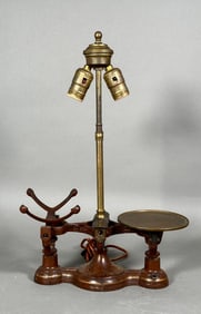 Antique Cast Iron Scale Fashioned as a Table Lamp
