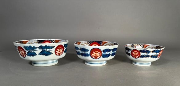 Three Aritaware Bowls
