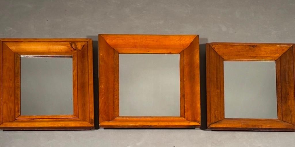 Three American Wood Framed Mirrors (1 of 7)