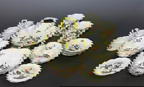 Group of Herend Rothschild Bird Tableware