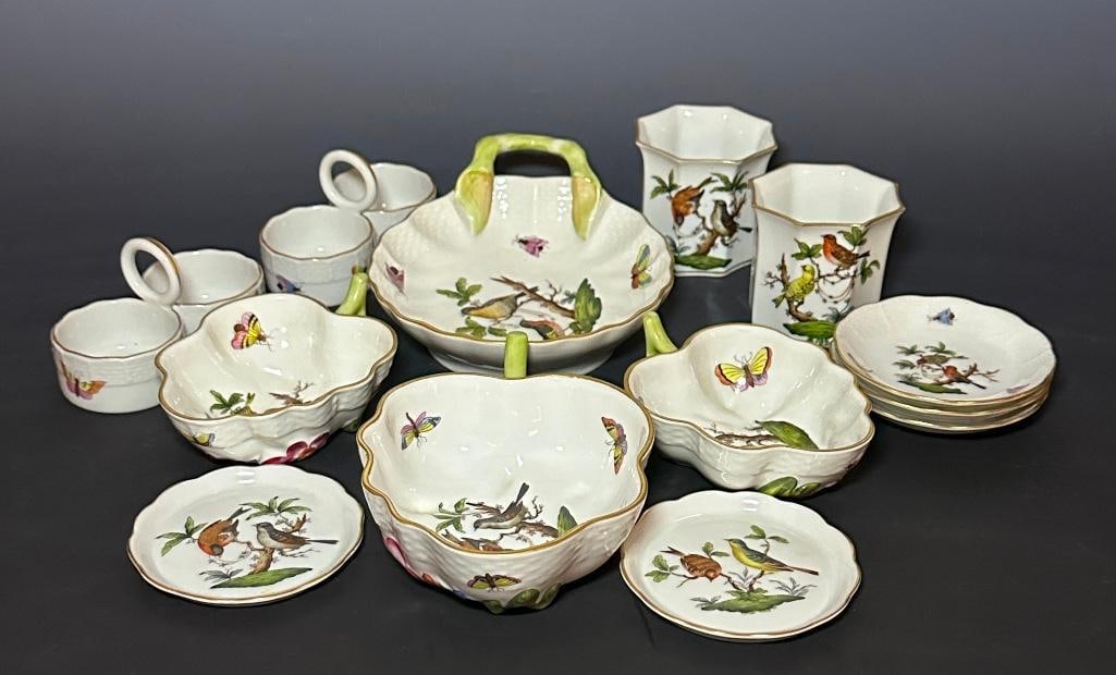 Group of Herend Rothschild Bird Tableware (1 of 14)