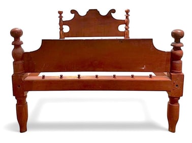American Country Painted Rope Bed