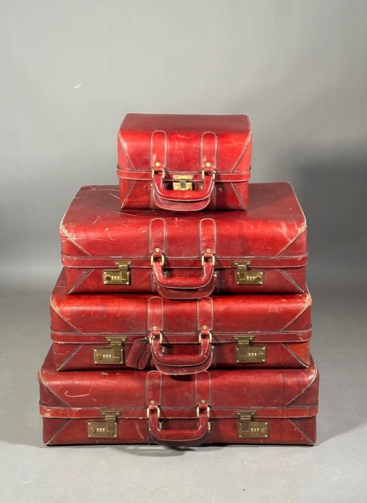 Vintage Leather Luggage Set (1 of 18)