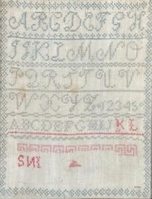 Antique Schoolgirl Sampler