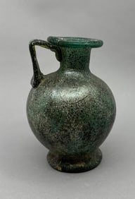 Roman Style Glass Jug with Handle