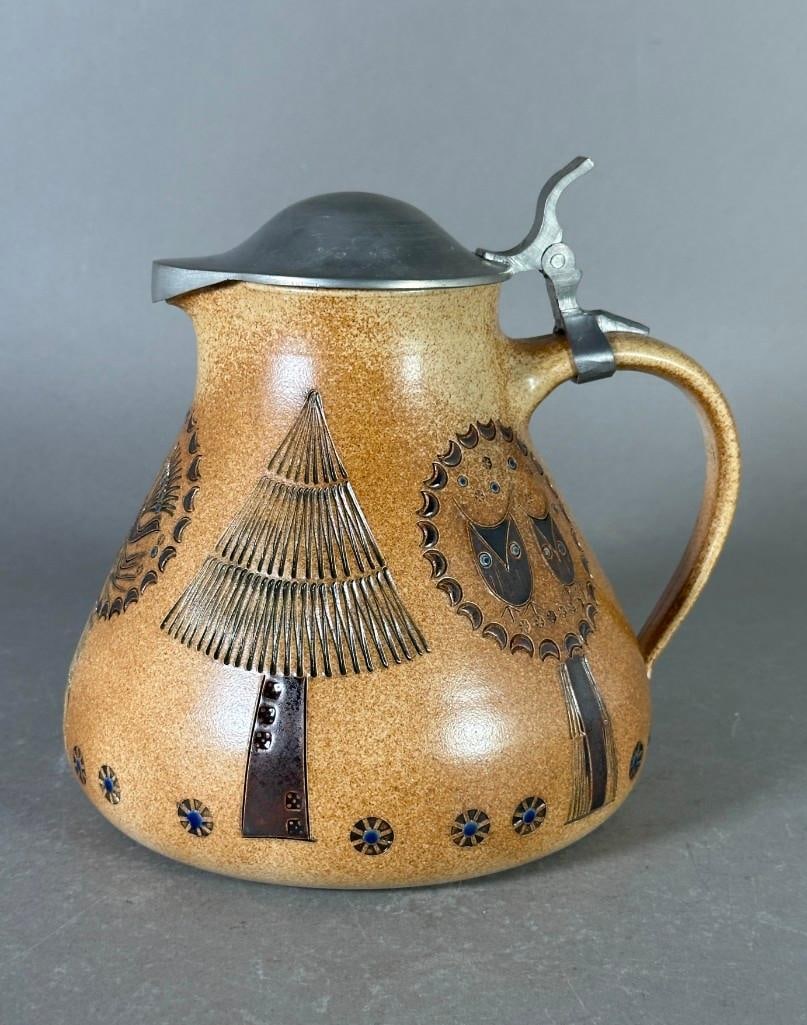 Vintage Ceramic Lidded Jug by Heinz Theo Dietz, ca. 1960's (1 of 9)