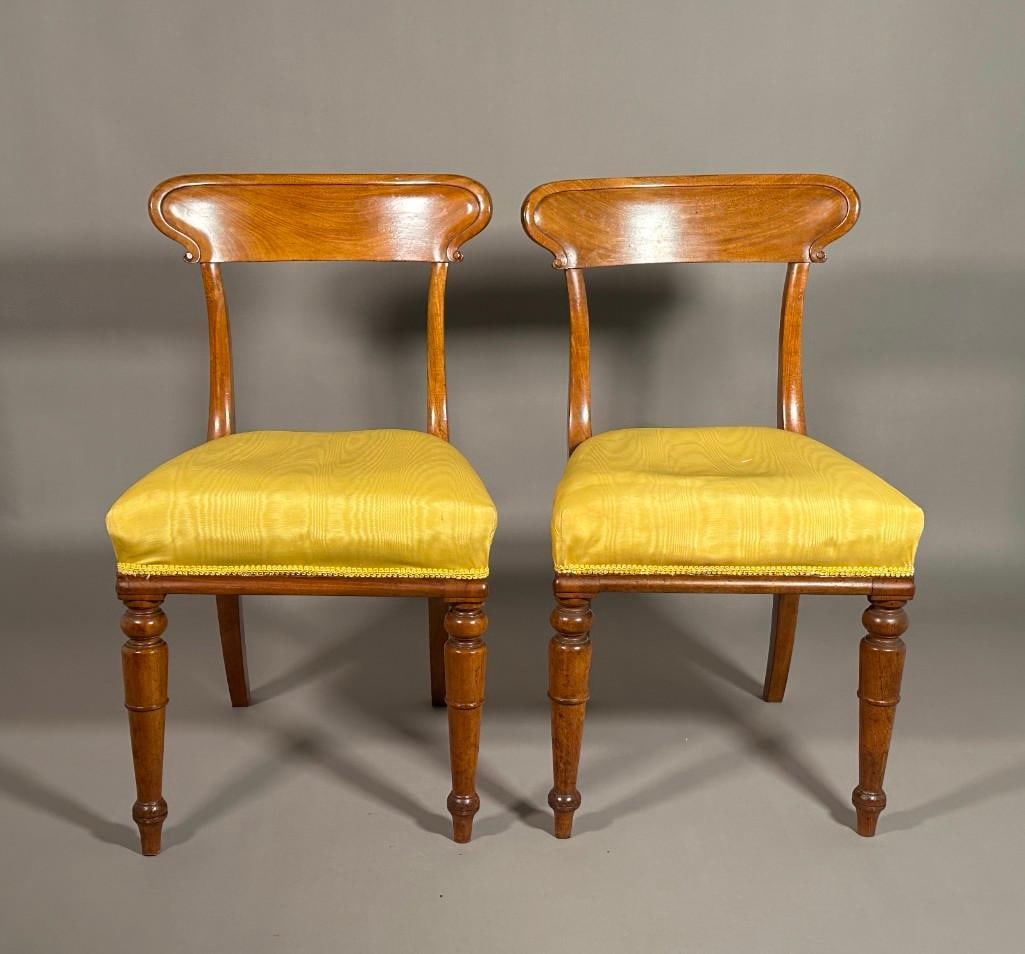 Pair of Regency Mahogany Side Chairs, 19thc. (1 of 6)
