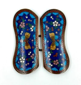 Pair of Japanese Cloisonne Obidome