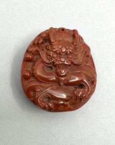 Chinese Hardstone Belt Buckle