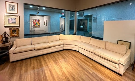 Mid Century Modern Curved Sofa