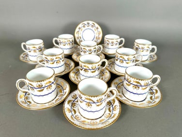 New Chelsea Staffordshire Demitasse Cups and Saucers
