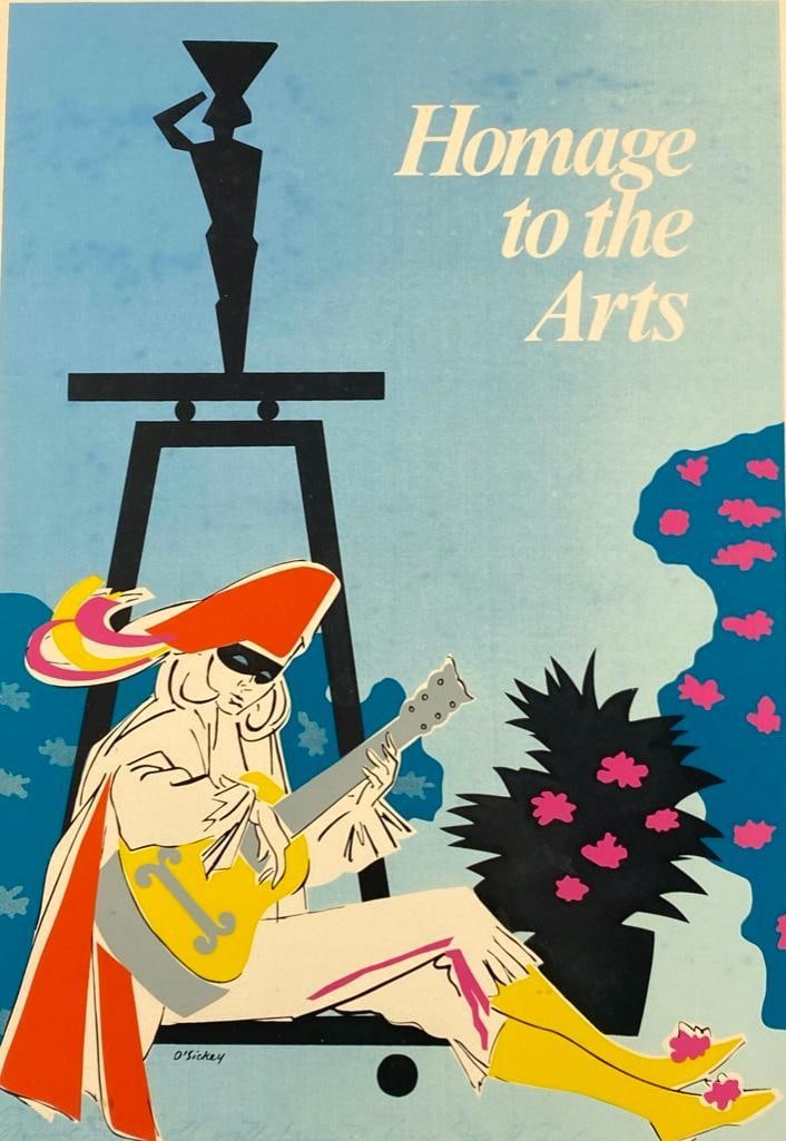 Joseph B. O'Sickey Silkscreen, Homage to the Arts (1 of 5)
