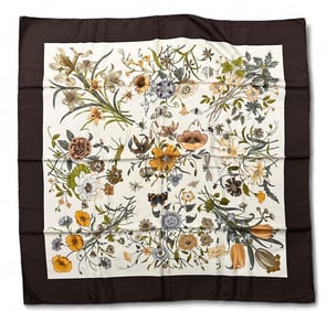 Gucci Silk Scarf "Flora,"