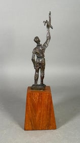 Chaim Gross Bronze, The Torch of Learning