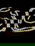 Pearl Necklace and Bracelet Set