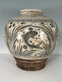 Chinese Stoneware Jar in Style of Yuan Dynasty