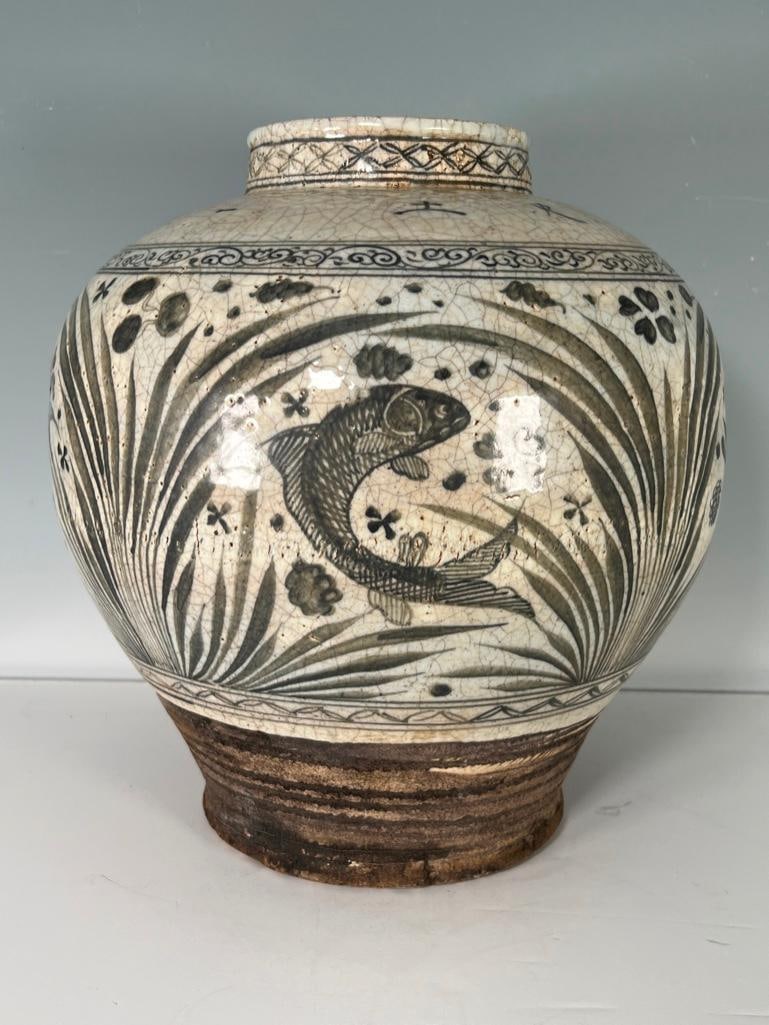 Chinese Stoneware Jar in Style of Yuan Dynasty (1 of 8)