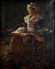 Arthur Wright Barrington Oil, A Quiet Moment