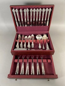 International Silver Company Masterpiece Sterling Silver Flatware Service For Twelve