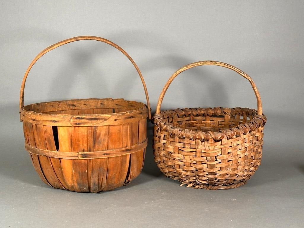 Two Antique Woven Baskets (1 of 3)