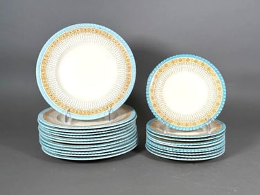George Jones and Sons Stirling Crescent Plates