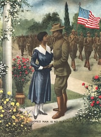 WWI Colored Man Is No Slacker, Enlistment Poster
