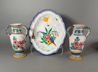 Italian Majolica Grouping, 20thc.