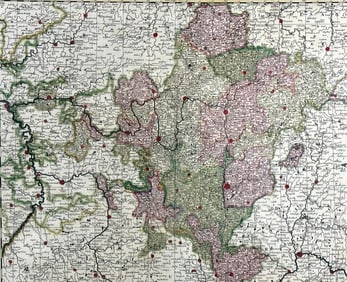 "Circulus Franconias Divisa in Ducatus Coburgi...", Valk, ca. 1698