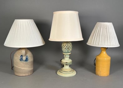 Three Assorted Table Lamps