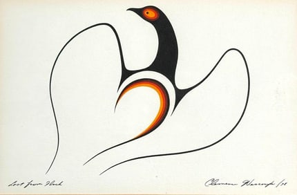 Clemence Wescoupe Serigraph, "Lost from The Flock"