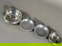 Four Pewter Porringers