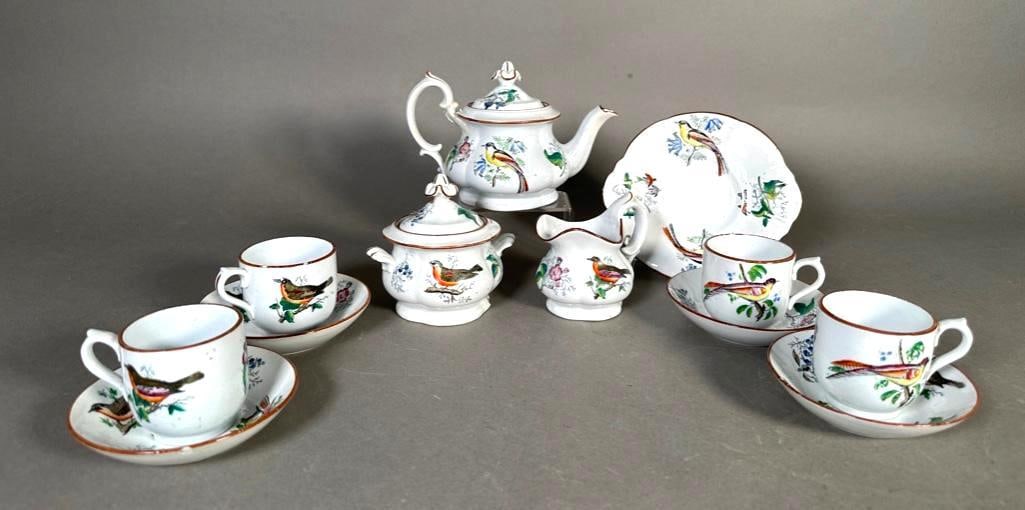 English Porcelain Child's Tea Set, ca. 1850 (1 of 14)