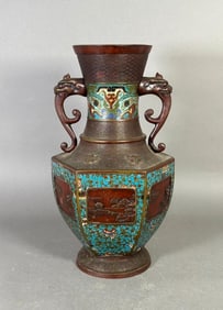 Japanese Champleve vase