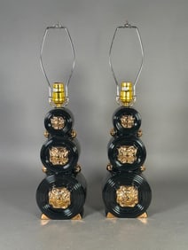 Pair of Hollywood Regency Style Table Lamps